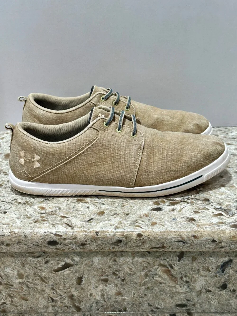 Under Armour Street Encounter IV Mens 14 Tan Canvas Casual Shoes 3027969-200